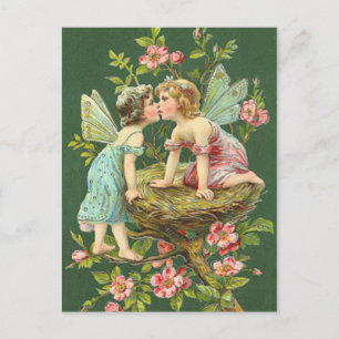 St. Patrick Vintage Fairies Postcard