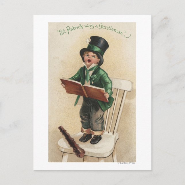St. Patrick was a Gentleman Postcard (Front)