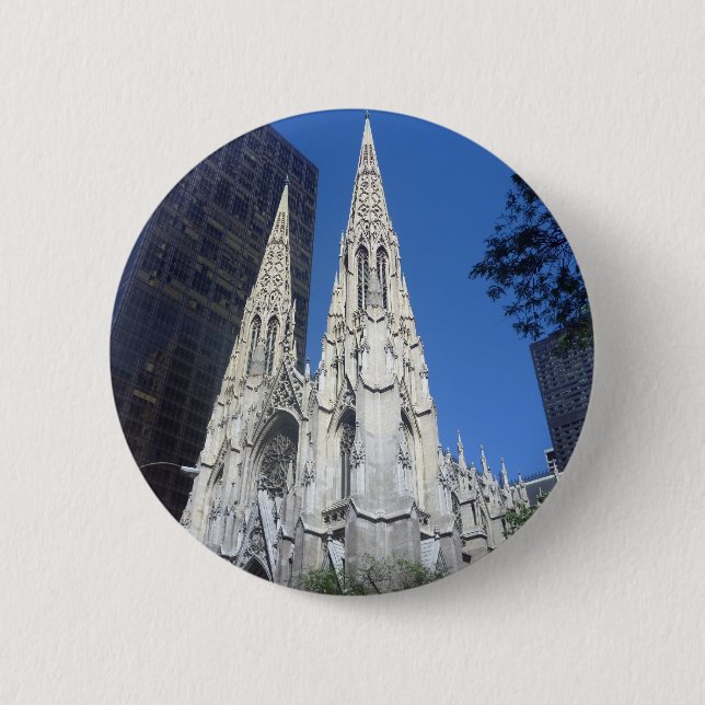 st patricks 6 cm round badge (Front)