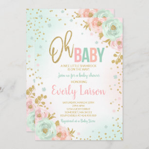 St. Patrick's Baby Shower Invitation Irish Shower