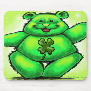 St. Patrick's Bear Mouse Mat