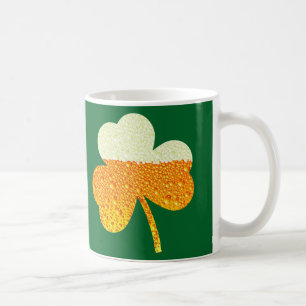 st patricks beer clover coffee mug