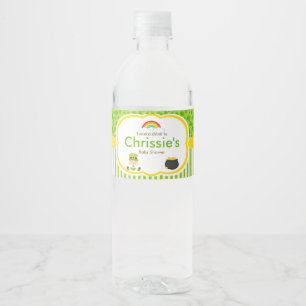 St Patricks Boy Baby Shower Party Water Bottle Label