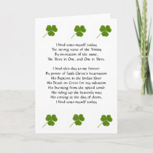 St. Patrick's Breastplate Card