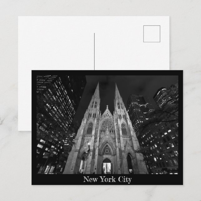 St. Patrick's Cathedral, New York City Postcard (Front/Back)