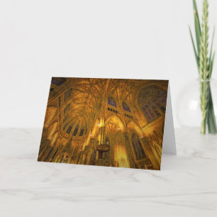 St Patrick's Cathedral New York Evening Card