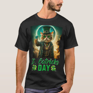 St Patricks Catricks Day Cats Saint Pattys Day  T-Shirt