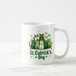 St Patricks Catricks Day Cats Saint Pattys Women G Coffee Mug