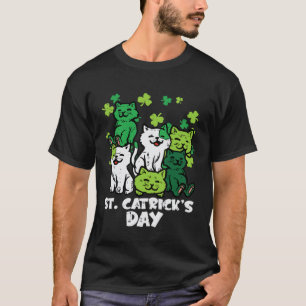 St Patricks Catricks Day Cats Saint Pattys Women G T-Shirt