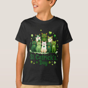 St Patricks Catricks Day Cats Saint Pattys Women G T-Shirt