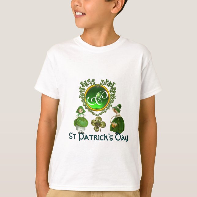 ST PATRICK'S CELTIC HEART MONOGRAM T-Shirt (Front)