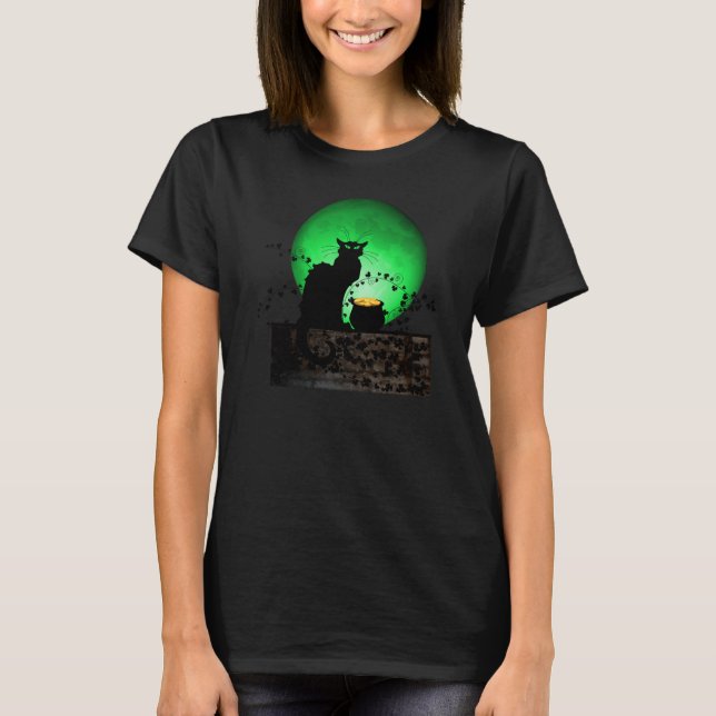 St. Patrick's Chat Noir T-Shirt (Front)