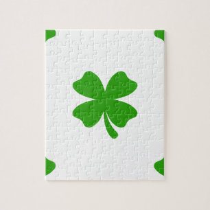 st patricks clover emoji jigsaw puzzle