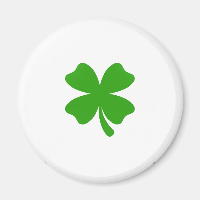 st patricks clover emoji magnet (Front)