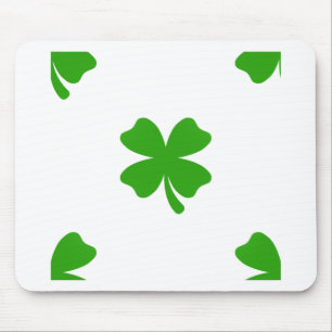 st patricks clover emoji mouse mat