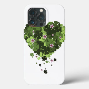 St. Patrick's Clover Heart iPhone 13 Pro Case