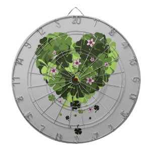 St. Patrick's Clover Heart Dartboard