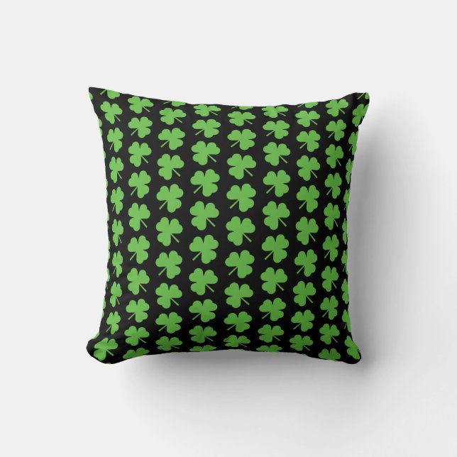 St. Patrick's Clover Pillow (Front)
