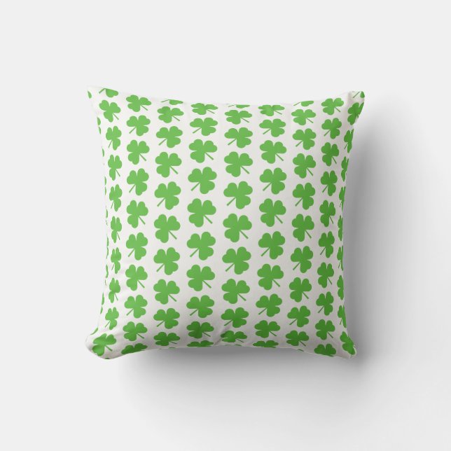St. Patrick's Clover Pillow (Front)