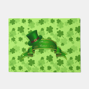 St. Patrick's Clovers Doormat