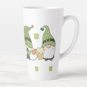 St. Patrick's Cute Day Gnomes Latte Mug