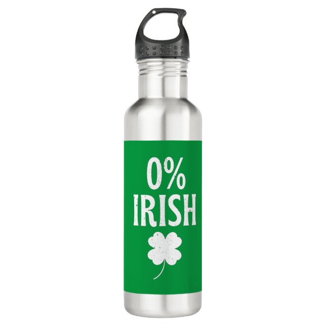 St Patrick's Day 0% Irish 710 Ml Water Bottle (Front)