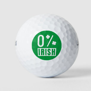 St Patrick's Day 0% Irish Four Leaf Clover Golf Balls