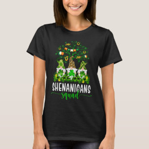 St Patricks Day 2023 Shamrock Irish Gnome Shenanig T-Shirt