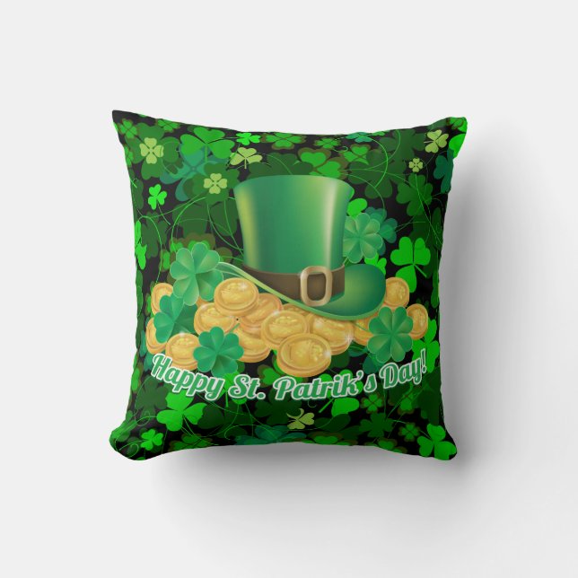 St.Patrick's Day 27 Options Cushion (Front)