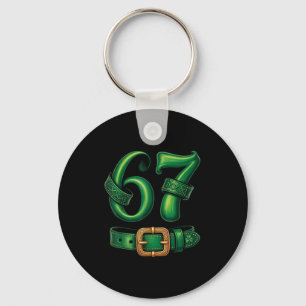 St patrick's day 67 leprechaun funny 67 key ring