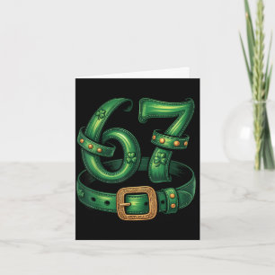 St patrick's day 67 leprechaun funny 67 meme card