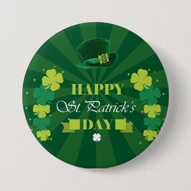 St Patrick's Day 7.5 Cm Round Badge (Front)