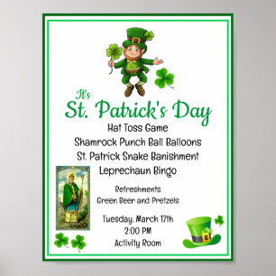 St. Patrick's Day Activity Director Party Seniors Poster