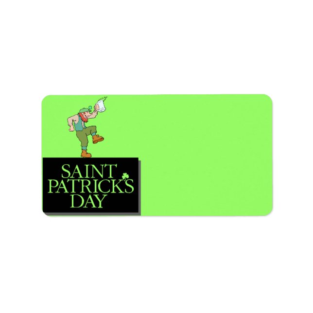 St. Patrick's Day Address Label (Front)