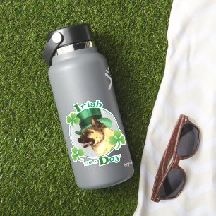 St. Patrick's Day Akita Vinyl Sticker