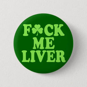St Patrick's Day Alcohol Drinking 6 Cm Round Badge