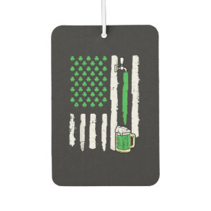 St Patricks Day America Flag Saint Car Air Freshener