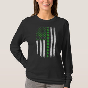 St Patrick's Day American Flag Ireland Vintage Iri T-Shirt