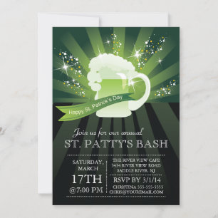 St. Patrick's Day Annual Bash Party Invitation