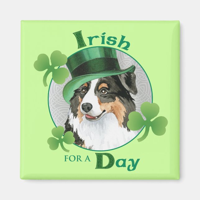 St. Patrick's Day Aussie Magnet (Front)