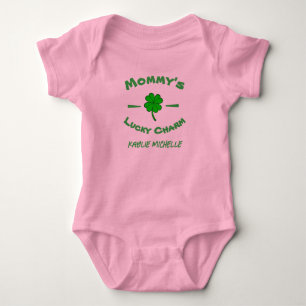 St. Patrick's Day Baby Girl Mommy's Lucky Charm Bodysuit