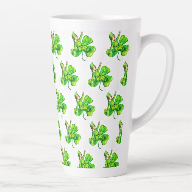 ST. PATRICK'S DAY BABY LEPRECHAUN LATTE MUG (Right)