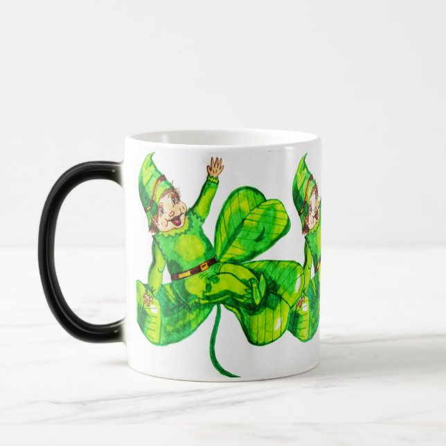 ST. PATRICK'S DAY BABY LEPRECHAUN MAGIC MUG (Left)