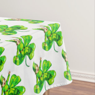 ST. PATRICK'S DAY BABY LEPRECHAUN TABLECLOTH