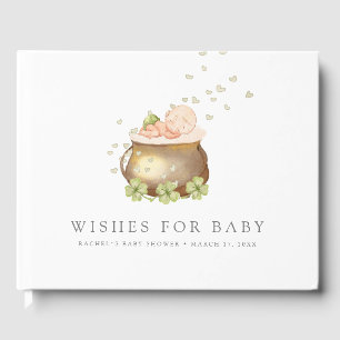st patricks day baby shower guest book