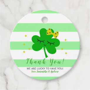 St Patrick's Day Baby Shower Thank You Favour Tags