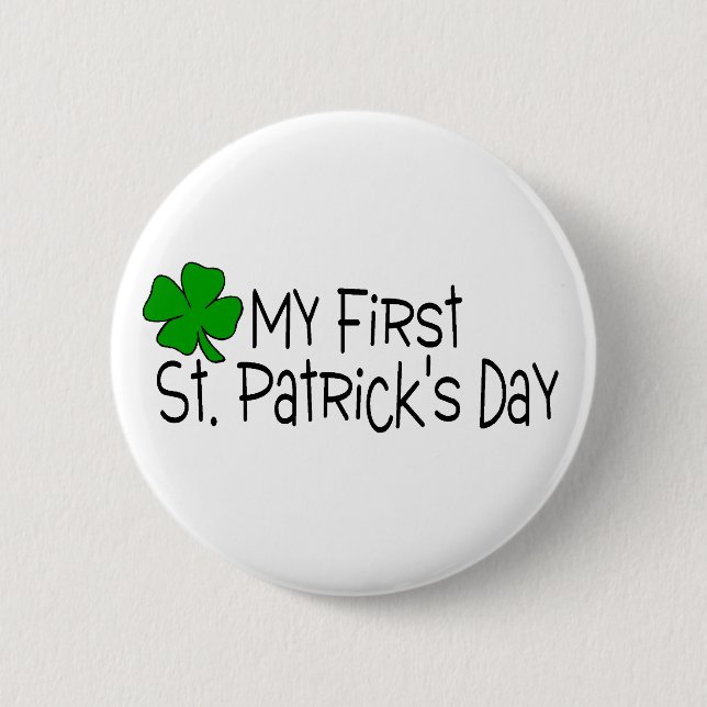 St Patricks Day Babys First St. Patricks Day 6 Cm Round Badge (Front)