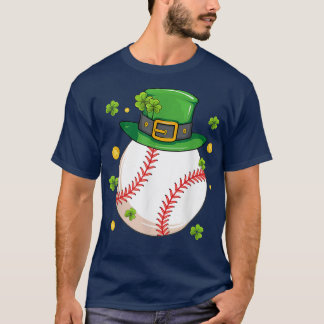 St Patrick's Day Baseball Lovers Lucky Leprechaun  T-Shirt