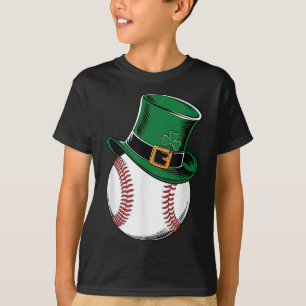 St Patricks Day Baseball Shamrock T-Shirt
