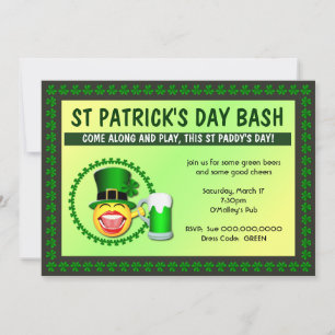 St Patrick's Day Bash Invitation